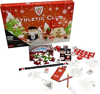CyP Brands-Athletic Club, Calendario de adviento, Calendarios, Regalos, Navidad, Color Rojo, Producto Oficial