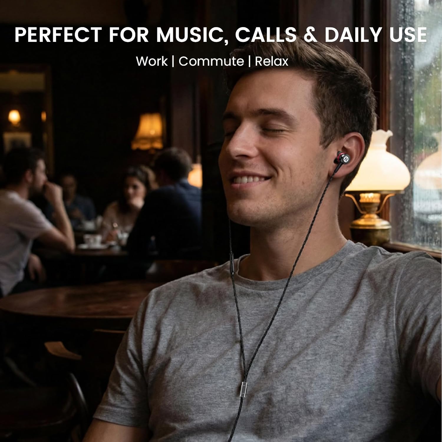 HIFI WALKER USB C Wired Earbuds with Mic, Digital Stereo Type C Headphones for iPhone 17 16 15 Pro Max 16e, Noise Isolating in-Ear Earphones Compatible with Samsung Galaxy S26 S25 S24 Ultra, iPad