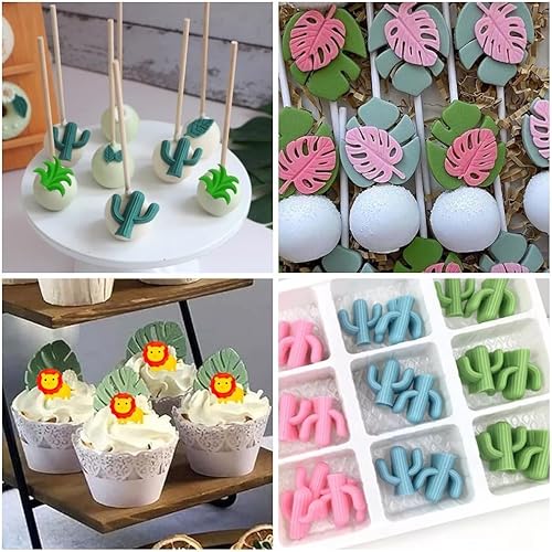 Vista 21 de Molde de rosas Molde de silicona para tartas de chocolate Sugarcraft Decorar Fondant Fimo Herramientas 4 Tamaño Rosa 2 Piezas 2 moldes de rosa