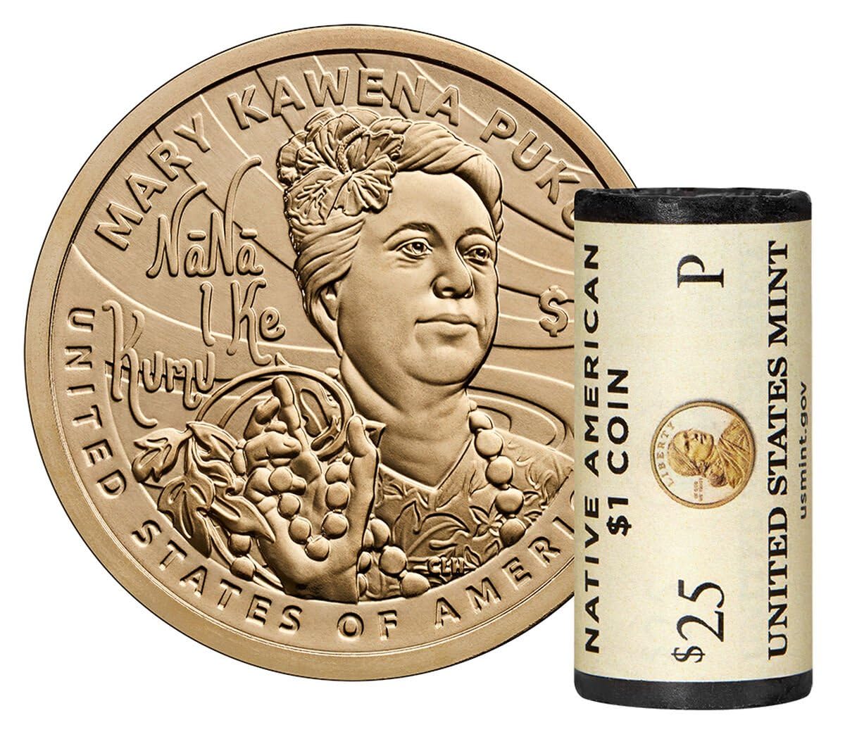 2025 P Sacagawea Dollar $1 Roll BU in Protective Tube