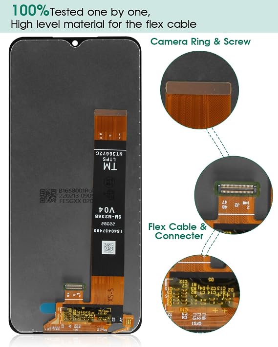 For Samsung Galaxy A13 4G LCD Screen For Samsung A13 4G Screen Replacement A13 4G LCD Display A135 Touch Digitizer Assembly Compatible With SM-A135F,SM-A135M,SM-A135U Repair Parts Kits(Not Fit A13 5G)