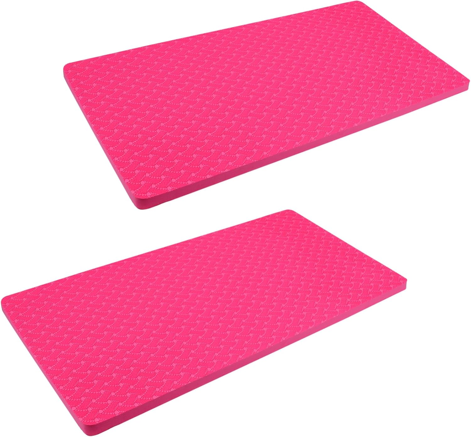 1Pair Tpe Yoga Mat Solid Color Fitness Training Exercise Mat for Joint Protection Non Skid Lightweight for Yoga Stretching Workouts