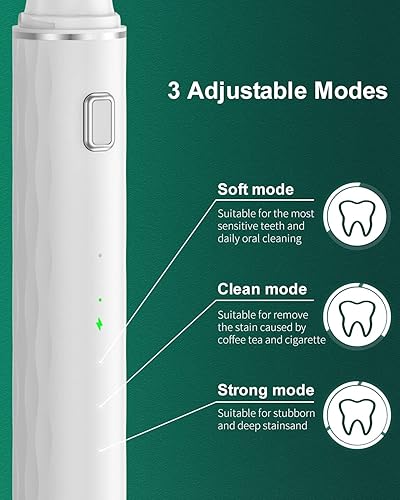 Miniatura 4 de Kit de limpieza de dientes, removedor de placa para dientes, herramienta portátil para quitar placa dental con LED, blasador de placa para dientes
