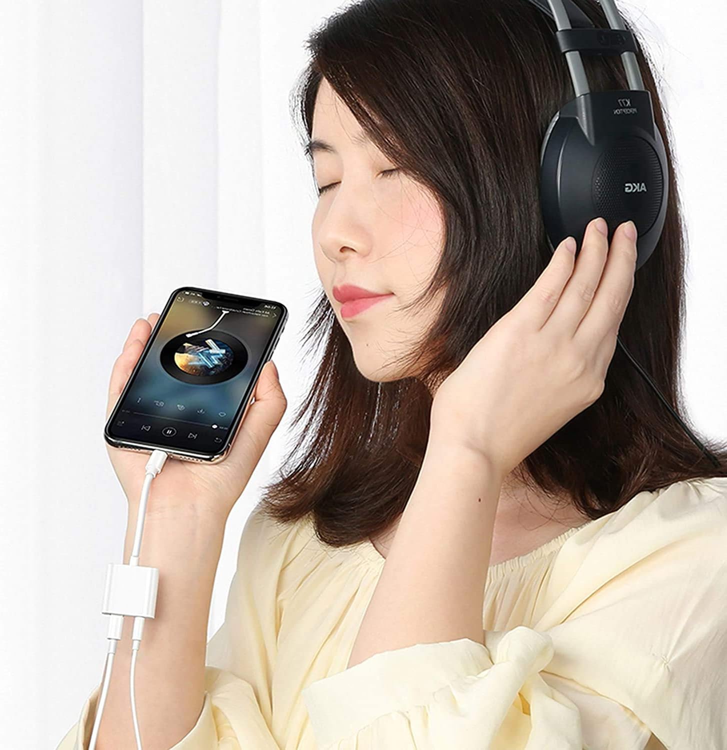 [Apple MFi Certified] 2 Pack Lightning to 3.5mm Headphones Jack Adapter for iPhone, 2 in 1 Charger +Aux Audio Splitter Dongle Adapter for iPhone 13/12/SE/11/Xs/XR/X/8 7 Support All iOS &Volume Control : Electronics