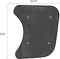 Vista 5 de Parasol de ventana lateral para semircamión, ajuste personalizado para Freightliner Cascadia (todos los años), protección UV interior, fácil