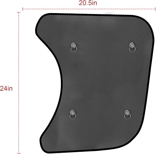 Miniatura 5 de Parasol de ventana lateral para semircamión, ajuste personalizado para Freightliner Cascadia (todos los años), protección UV interior, fácil de