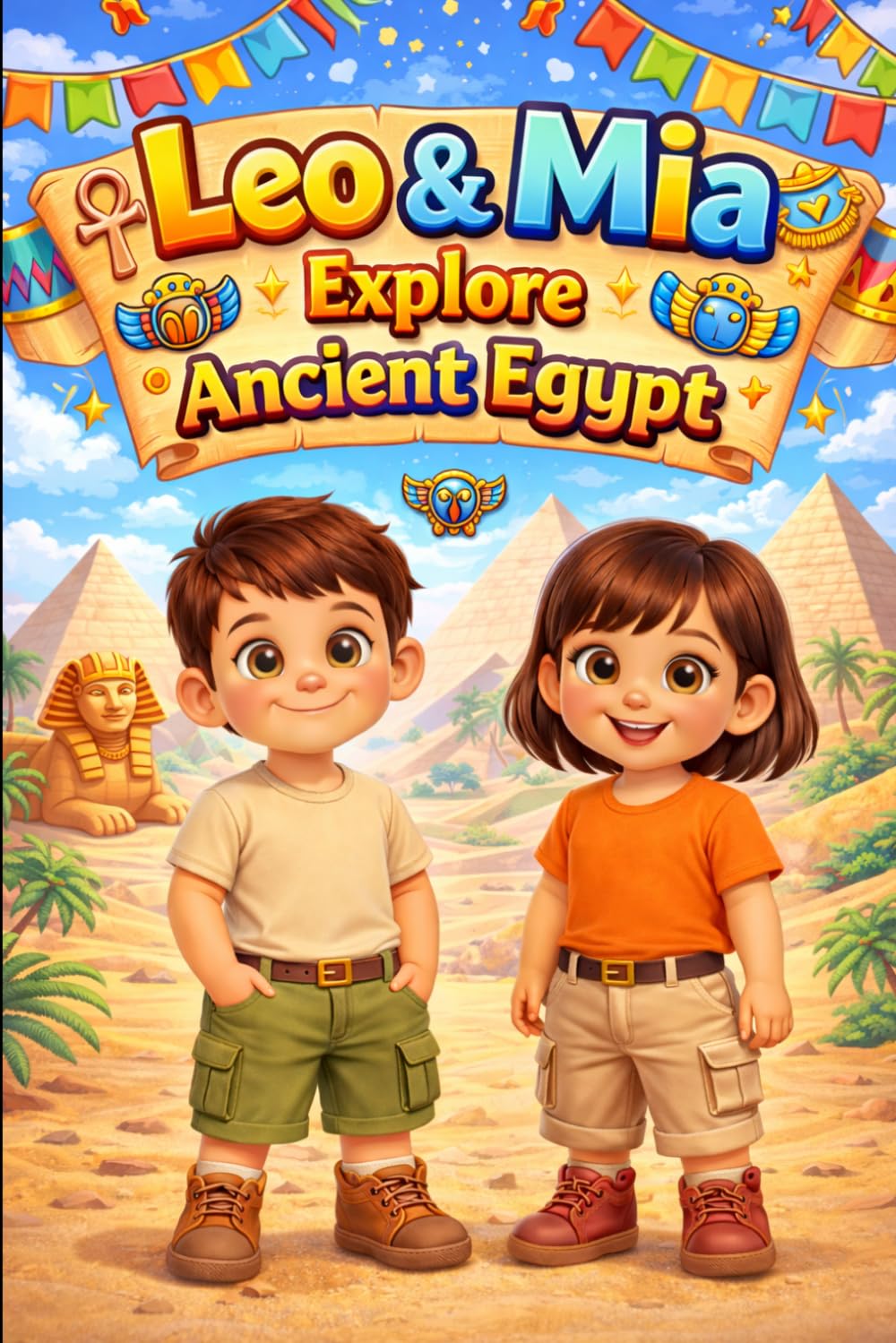 Leo & Mia Explore Ancient Egypt: Pyramids, Pharaohs, and the Nile River | Fun Ancient History Adventure for Kids | Easy English Story for Young Readers and ESL Learners (Leo & Mia Explore the World)