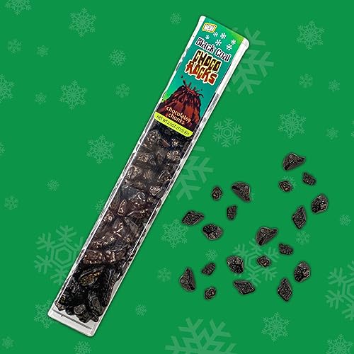 Miniatura 7 de Rocas de chocolate de carbón negro navideño, golosinas de chocolate inspiradas en Navidad, divertido relleno de calcetines, relleno de regalo y más,