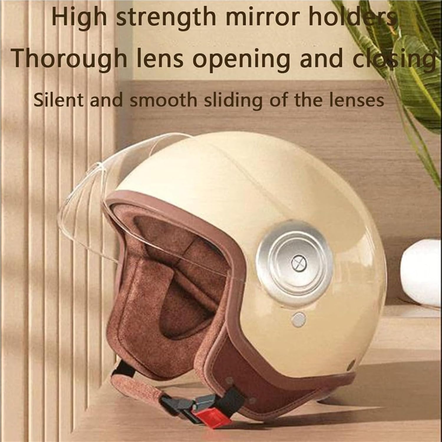 Vintage Kids 3/4 Motorcycle Half Helmet with Cat Ears,DOT Approved Toddler Retro Electric Scooter Go-Kart Dirt-Bike ATV Helmets,Youth Child Moped Bicycle Helmet for 2-14 Years Old