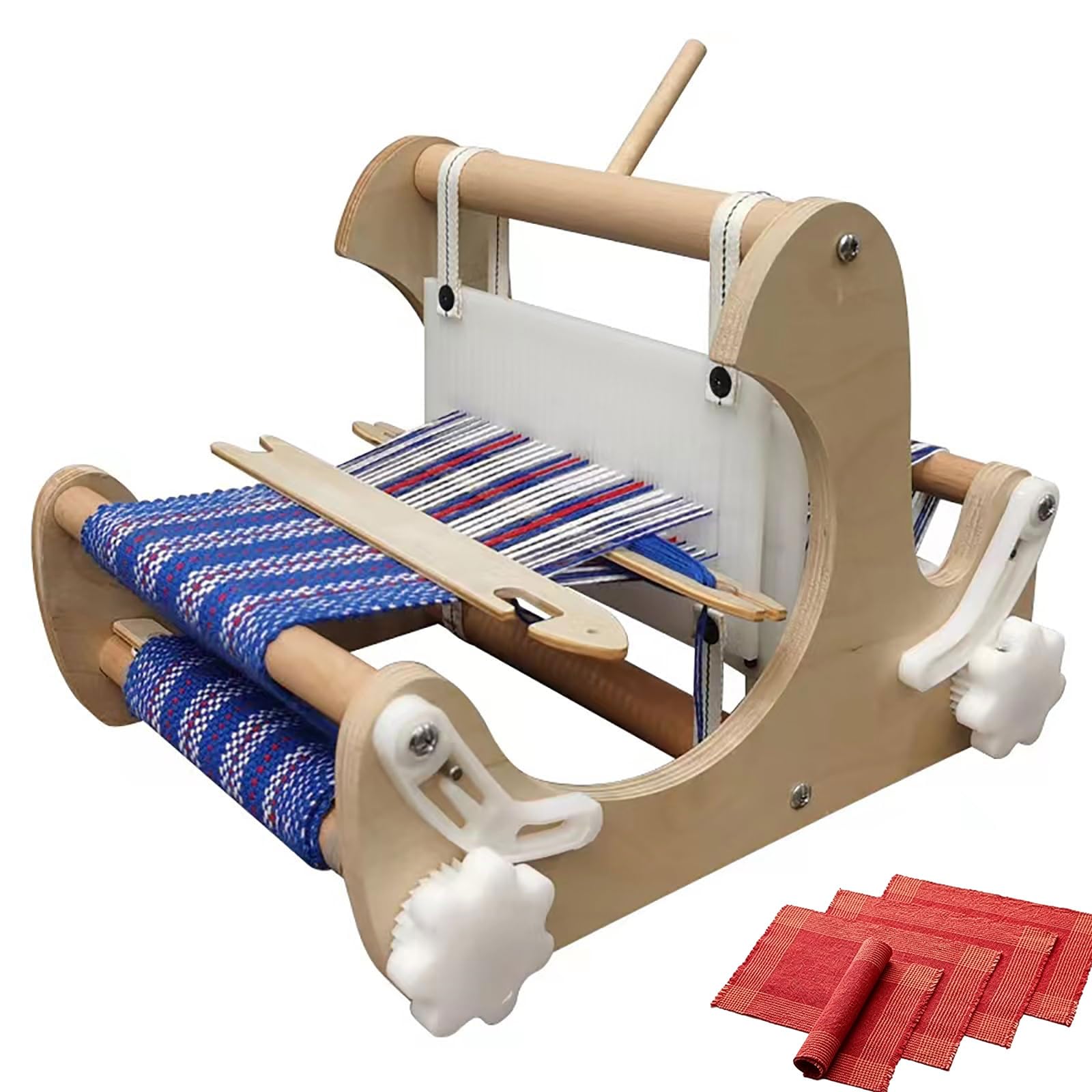 Kit da Tessitura DIY Pieghevole, Telaio da Tavolo in Legno, Larghezza 20 cm