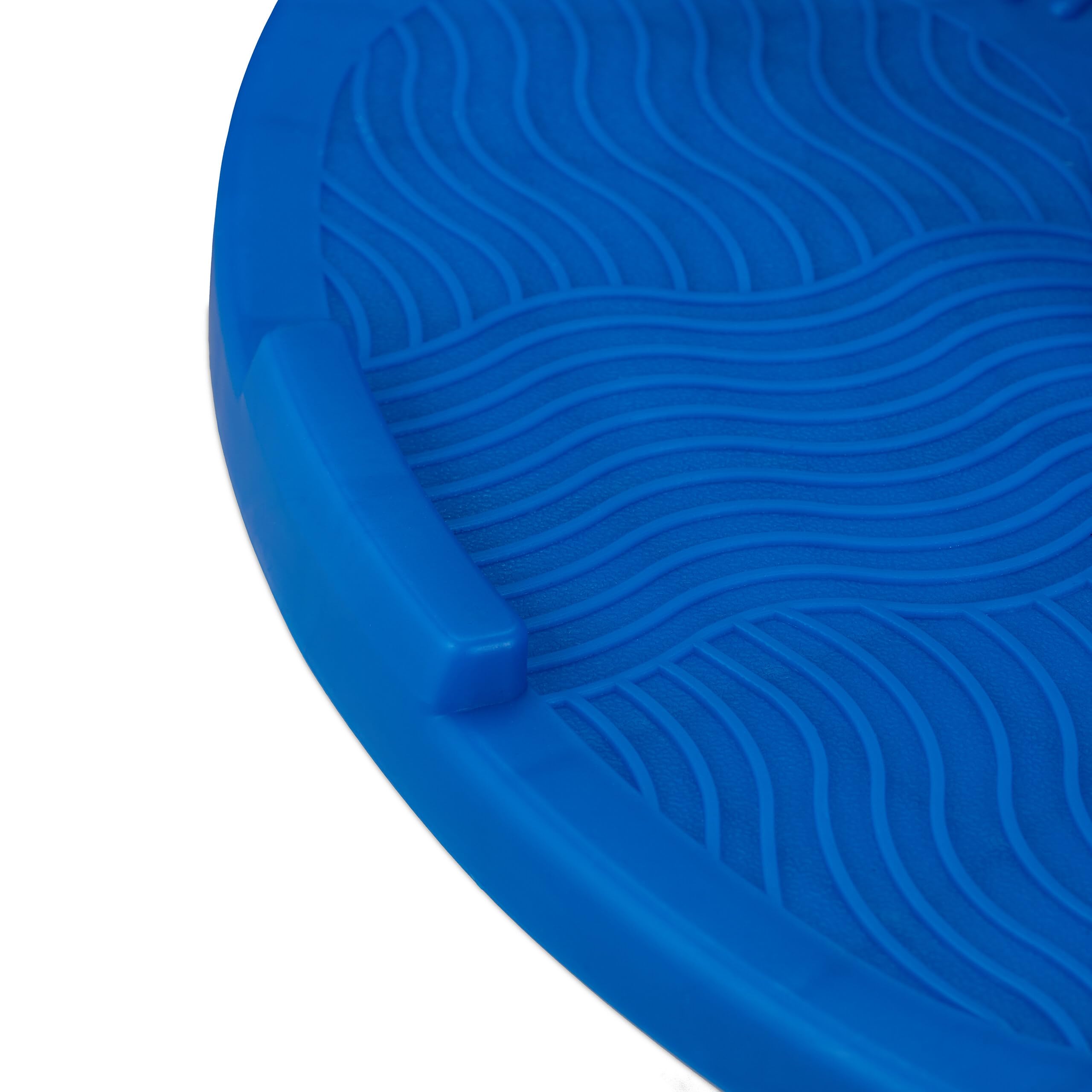 Relaxdays Salterello per Bambini, Pogo Stick con Palla Salta-Salta e Manici, 100 kg, 74x39x29 cm, Gioco da Esterno, Blu