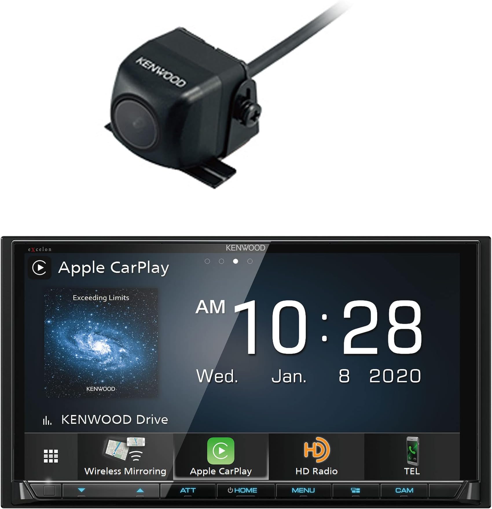 Kenwood DMX907S 6.95" Capacitive Touch Panel Digital