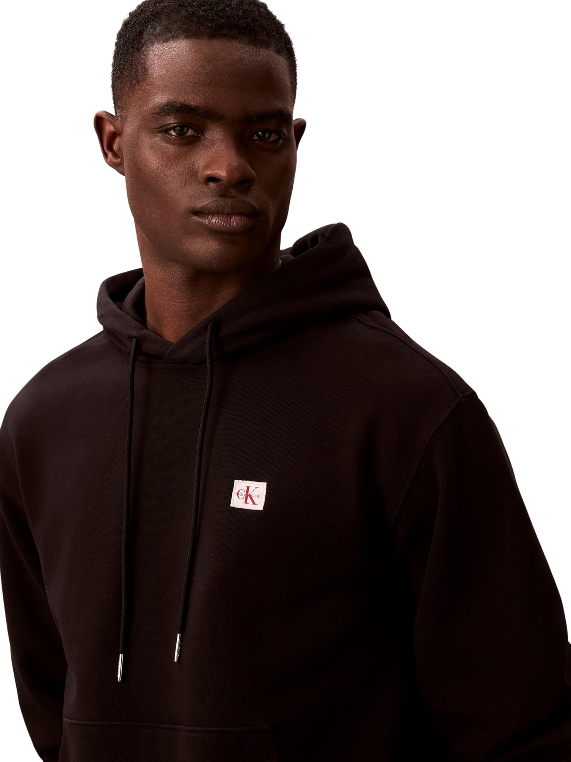 Calvin Klein Hoodie Hombre Terry Badge con Capucha