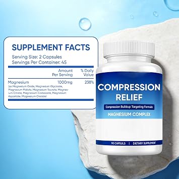 8-in-1 Magnesium Complex, 1000mg Magnesium Capsules, Deeply Hydrating, Non-GMO, 90 Capsules (1)