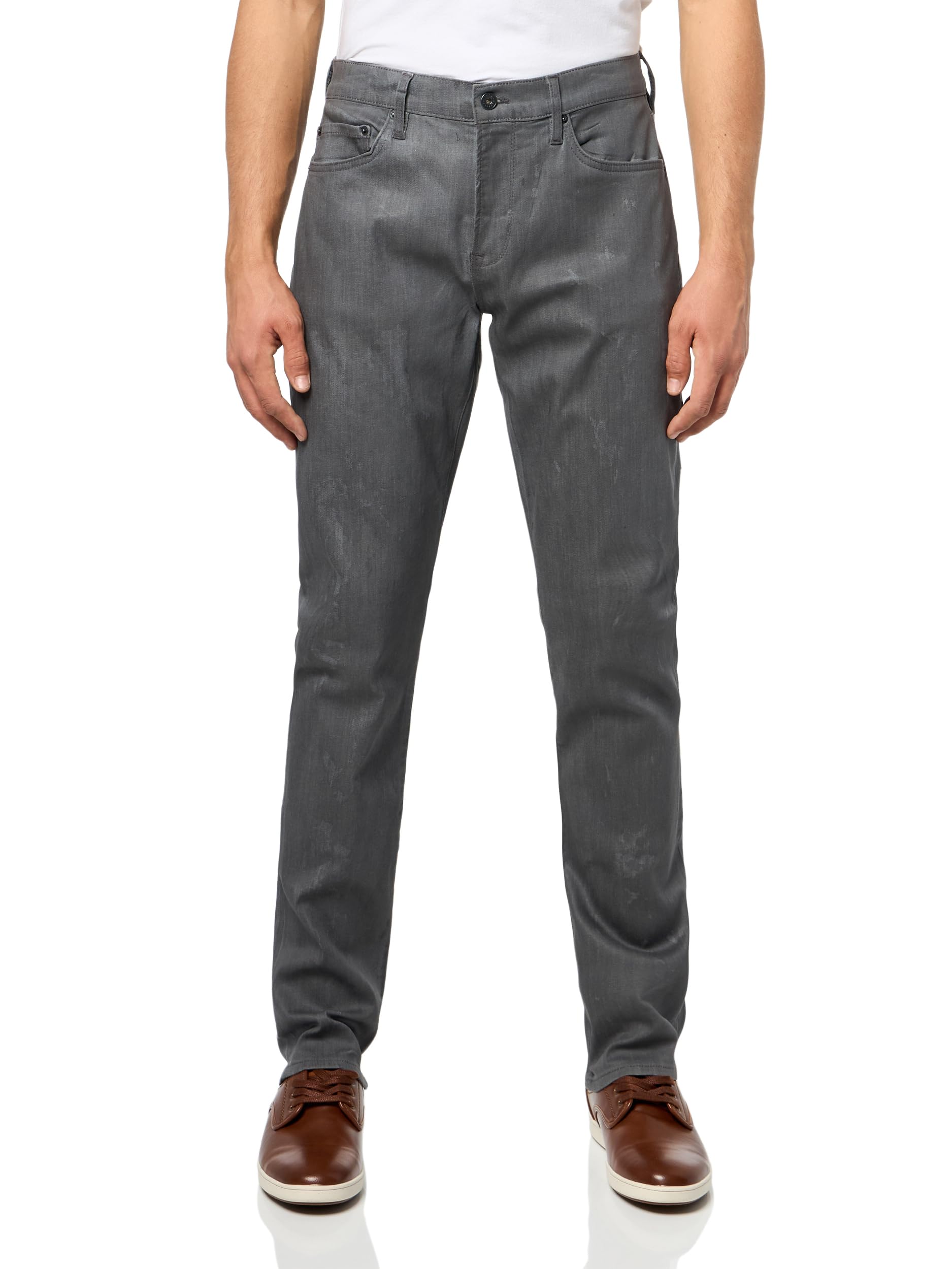 John Varvatos Men's Slim Coated Jean