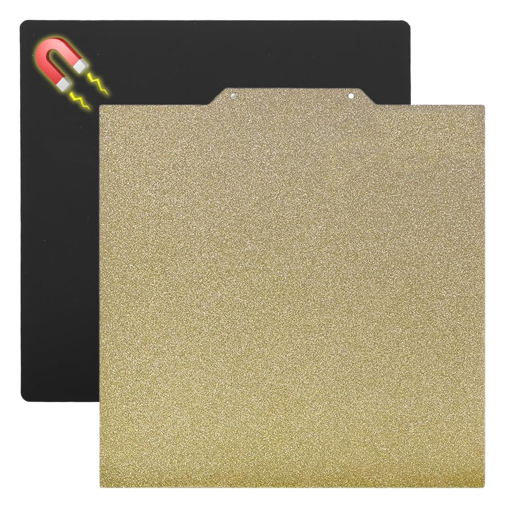 Serplex® 3D Printer Heated Bed Double-Sided PEI Textured Steel Build Plate, PEI Coated Build Plate for Strong Adhesion and Easy Model Removal, 230x230mm, Compatible with Anycubic Kobra 2/Neo/Go/Pro