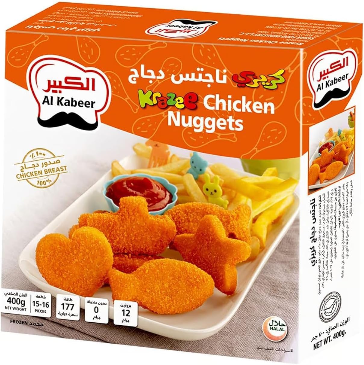 Al Kabeer Krazee Chicken Nuggets 400g