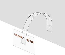 Shelf Wobbler Rectangular | Removable | Transparent | 15 mm x 150 mm | Choice of Quantity | Shelf Wobbler e.g. for Sales Signs, Signs or Decorations / Pack of 20