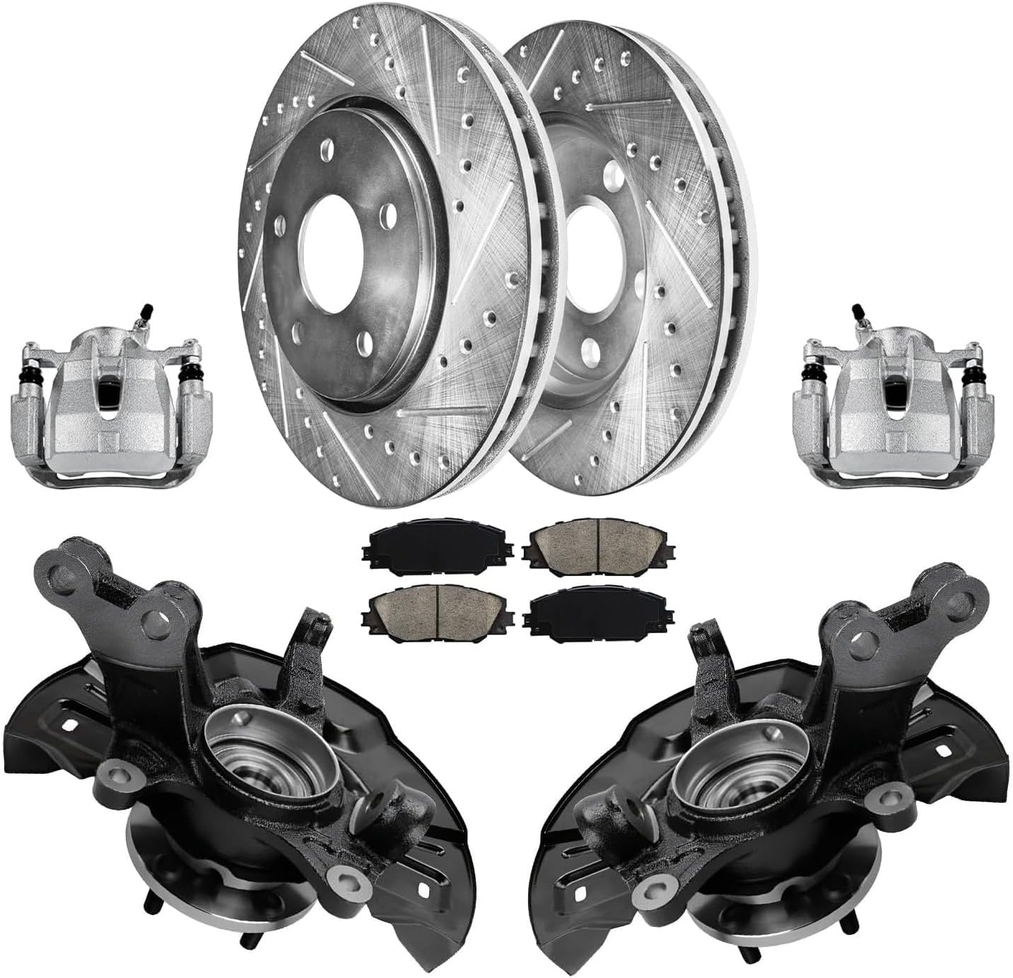 Detroit Axle AWD Front Steering Knuckles & Wheel Hub