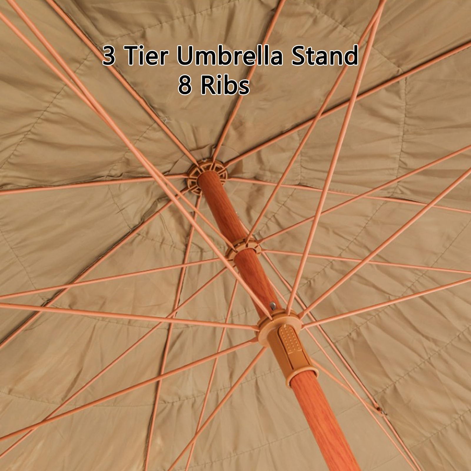 Parasol ogrodowy Haiian z 8 żeberkami, przechylanie guzików Tiki Parasol, parasol na balkony,Baseny i podwórka