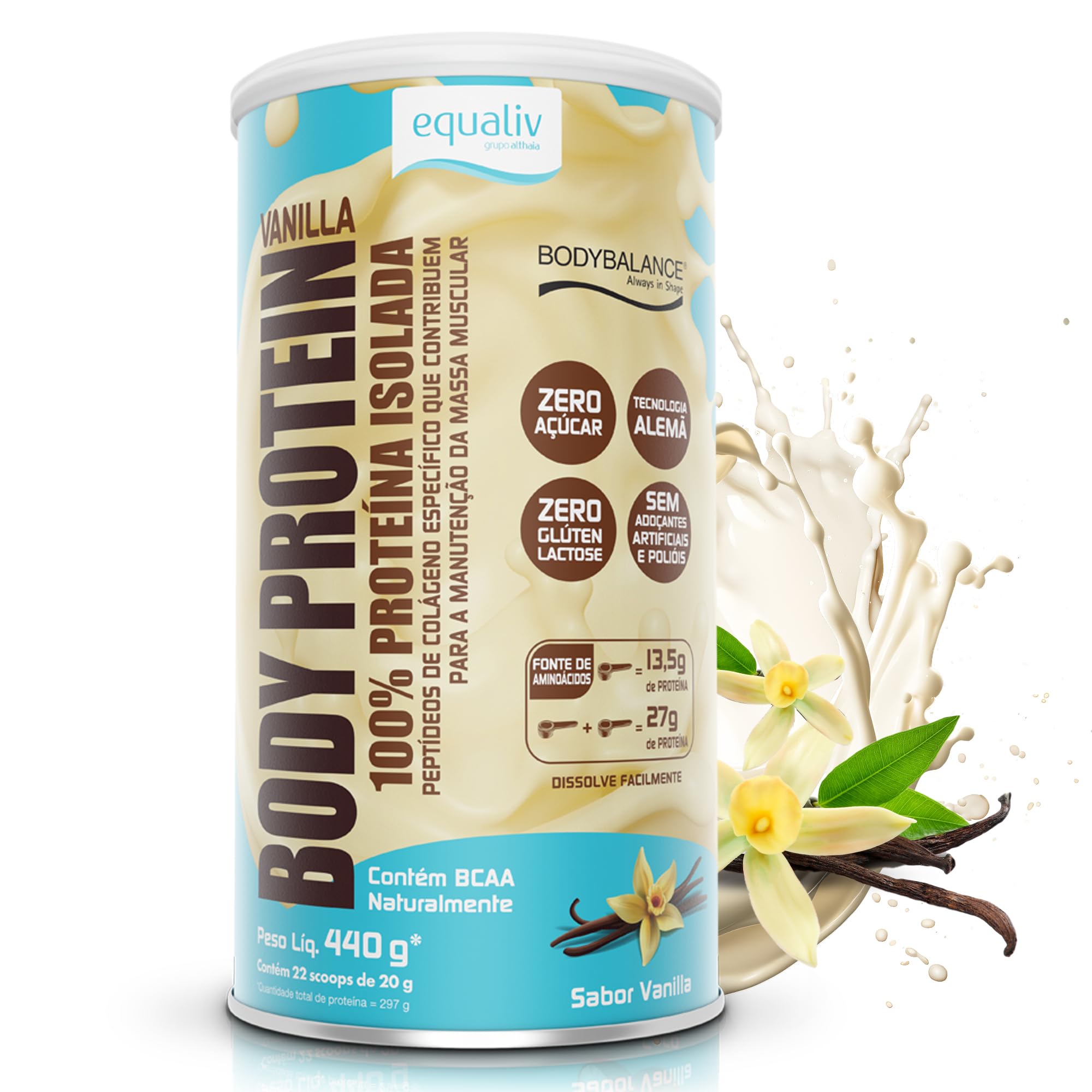 BODY PROTEIN BAUNILHA 440GR