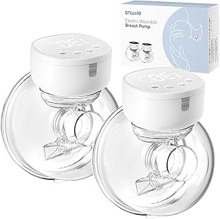 Milchpumpe Elektrisch Doppelt Ultra-Leicht 230g - Schmerzfreie Handsfree Milchpumpe für Fahren und Reisen, Leise 40dB, 4 Modi 9 Stufen, Freihändig Elektrische mit 19/21mm Flanschen