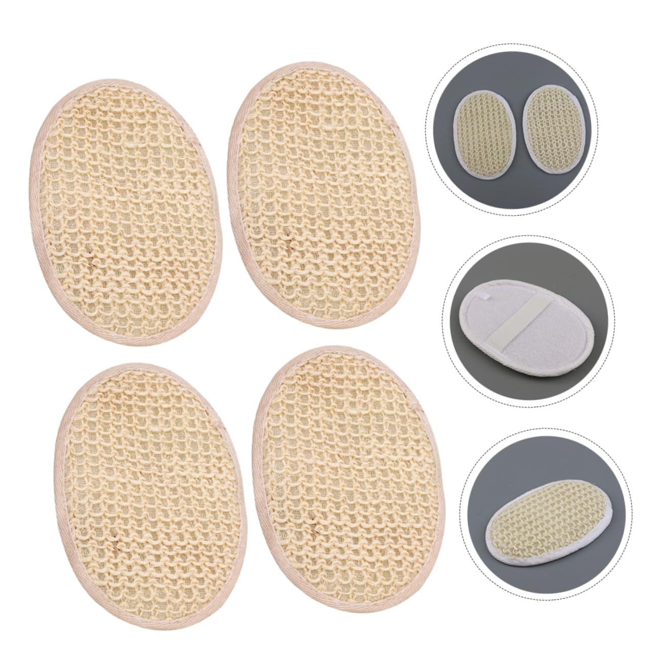 Didiseaon 18pezzi Esfolianti Per Doccia Luffa Naturale Spugne Per Pulizia Schiena e Viso Accessori Per Bagno Pratici e Leggeri Facili Da Pulire e Asciugare
