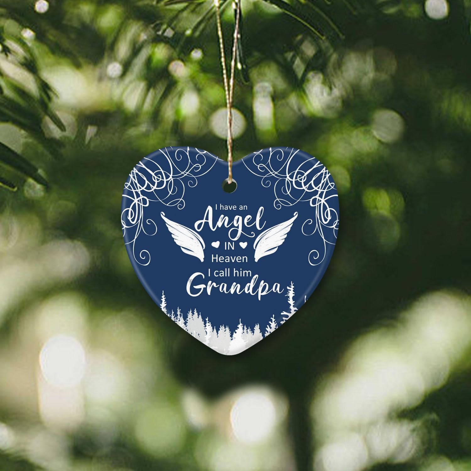 Colgante Conmemorativo De árbol Para Tío - Decoración Navideña En Memoria De Un Ser Querido, Multicolor