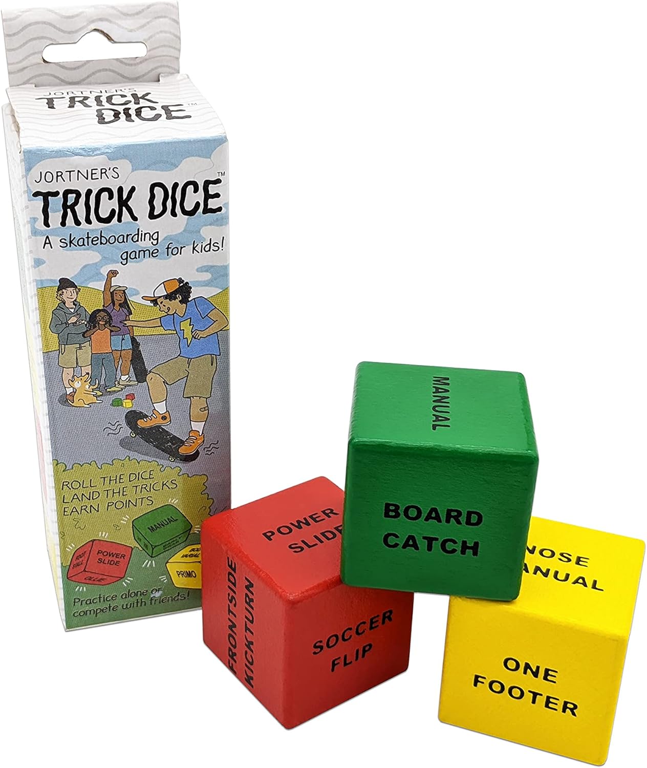Jortner's Trick Dice for Skateboarders | Beginner Version