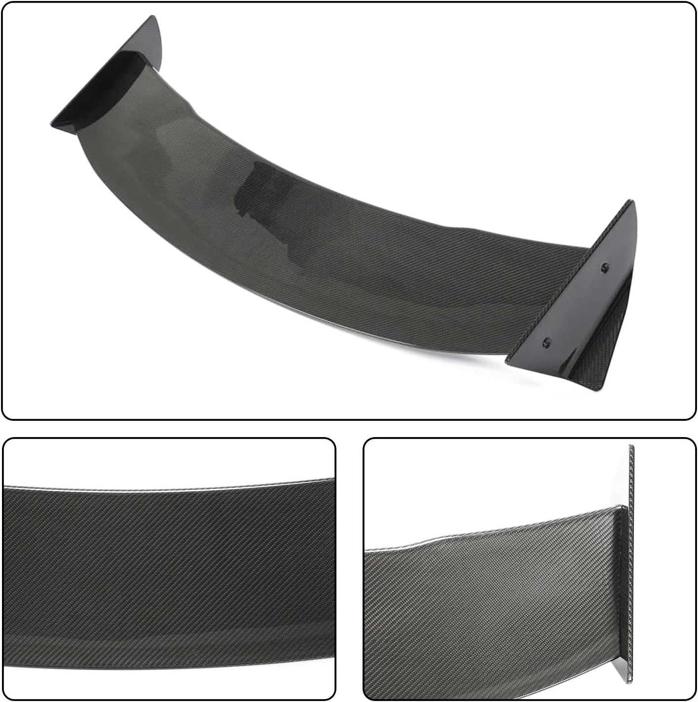 Dry Carbon Fiber Rear Trunk Spoiler for Tesla Model 3 2016-2021 Sedan 4-Door Rear Boot Lid Highkick Spoiler Wing Lip Factory Outlet