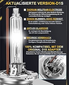 XELORD D1S 6000K Xenón Bombilla 12V 35W HID Auto Lámpara,Blanco Faro Delantero De Coche,Paquete de 2