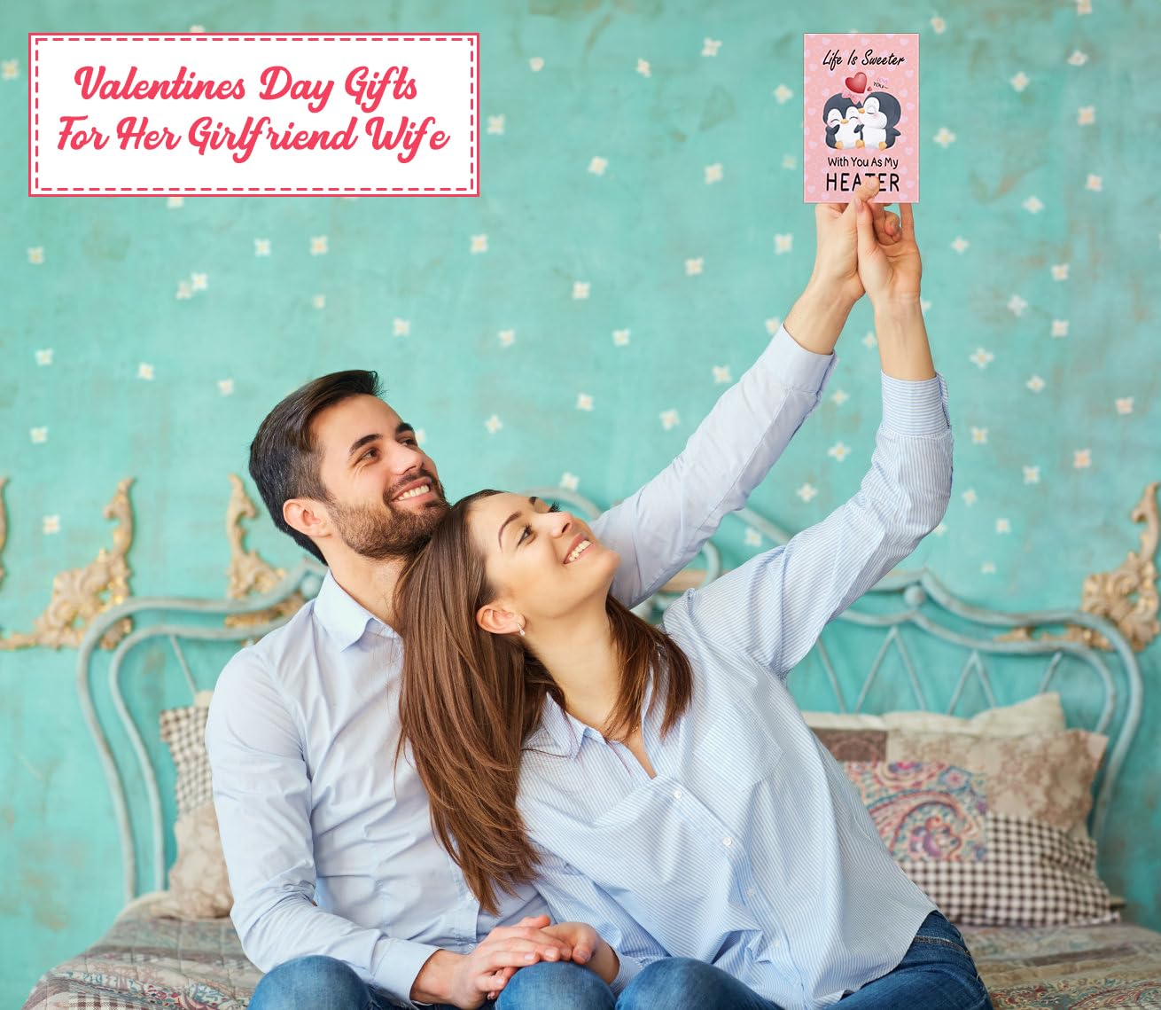 Penguin Valentines Card - You Are My Penguin - Cute Romantic Anniversary Card For Girlfriend Boyfriend Wife Husband Partner Friend Him Her, 5.7 X 5.7 Inch Anniversary Greeting Cards For Fiancee - View #3