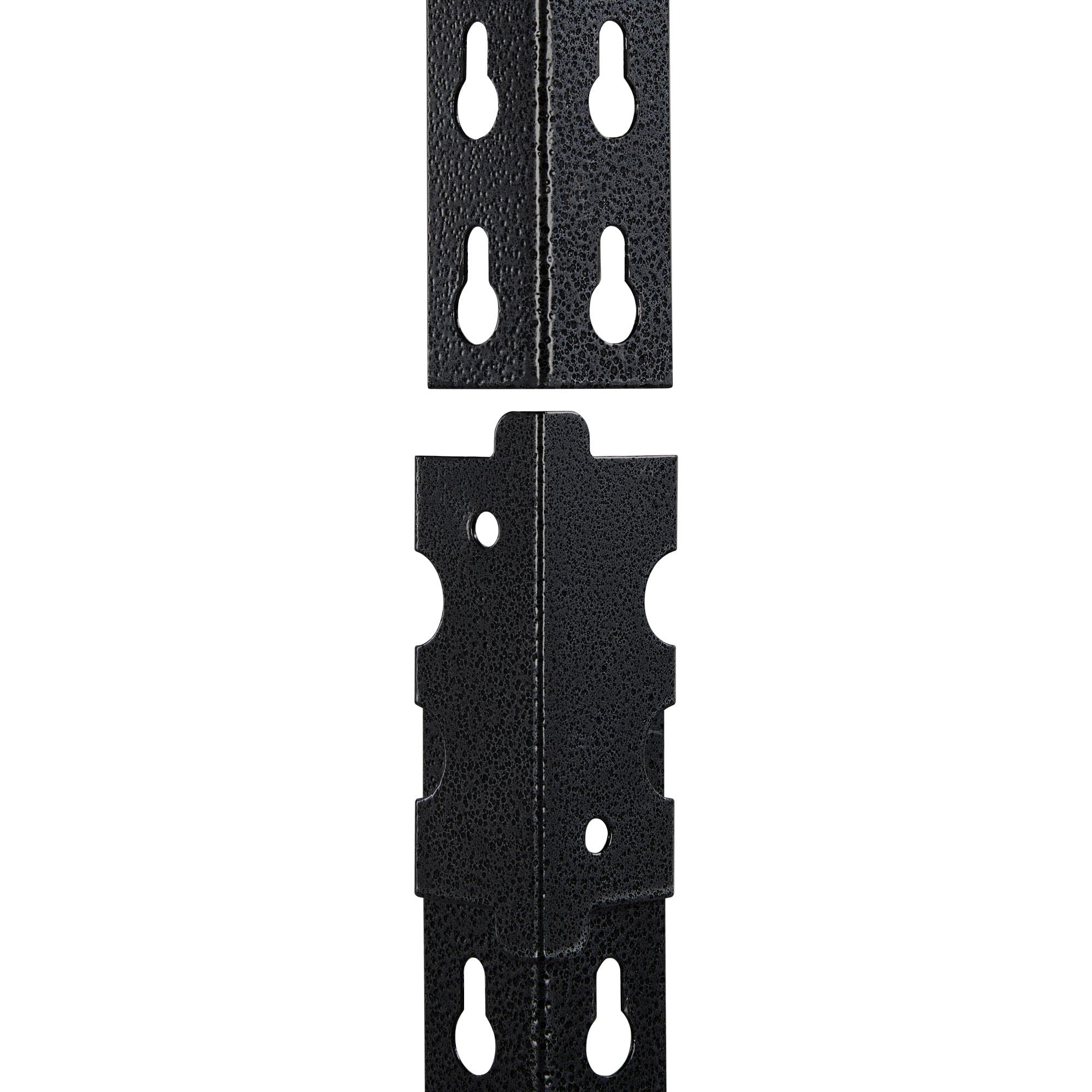 Yaheetech Schwerlastregal, Lagerregal, Kellerregal Metall, 153 x 75 x 30 cm, bis 875 kg belastbar, 5 verstellbare Ablagen, Steckregal, Werkstattregal, Schwarz