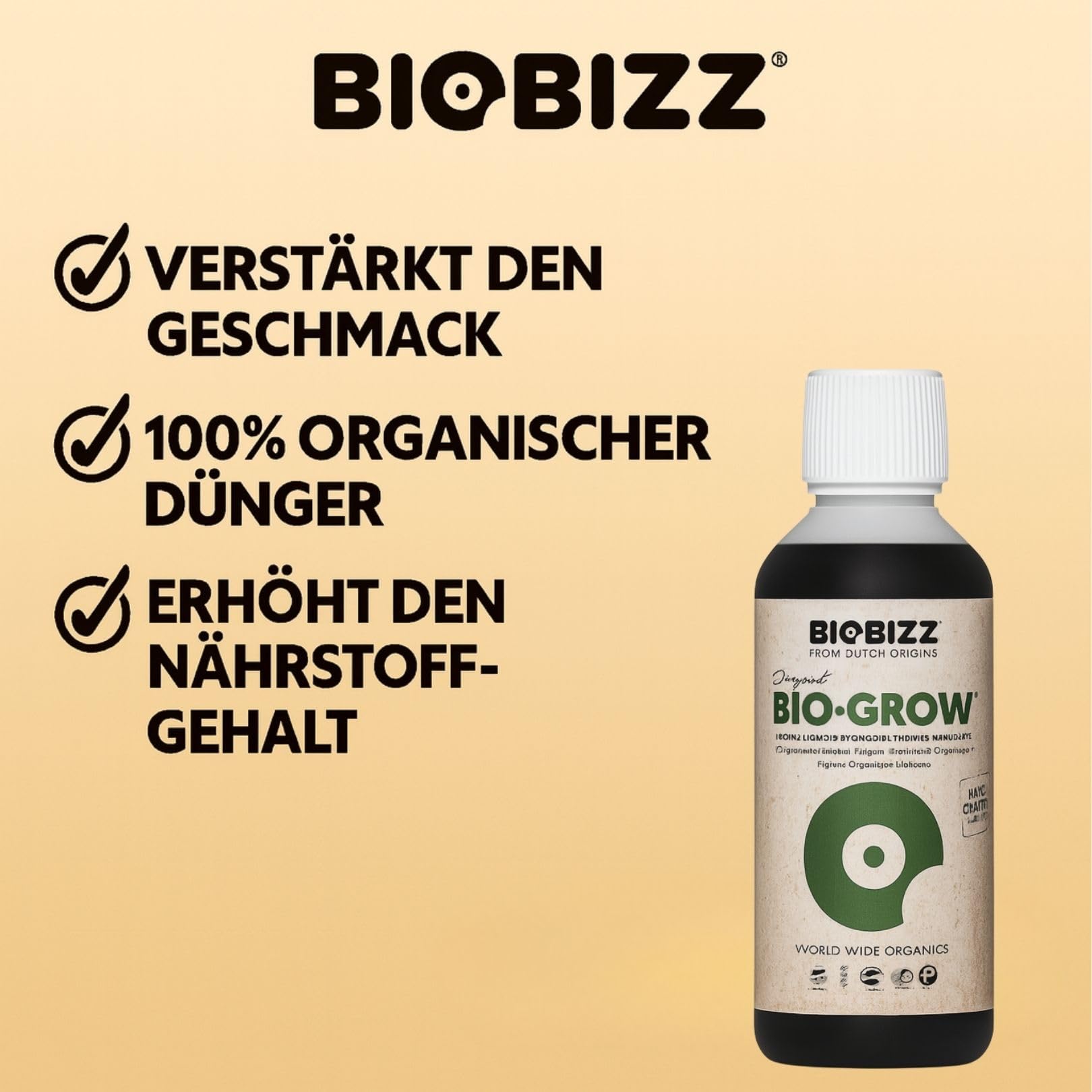 Weedness BioBizz Bio Grow 10 litrów – naturalny nawóz do uprawy pomidorów w płynie orchidee bonsai organiczny NPK