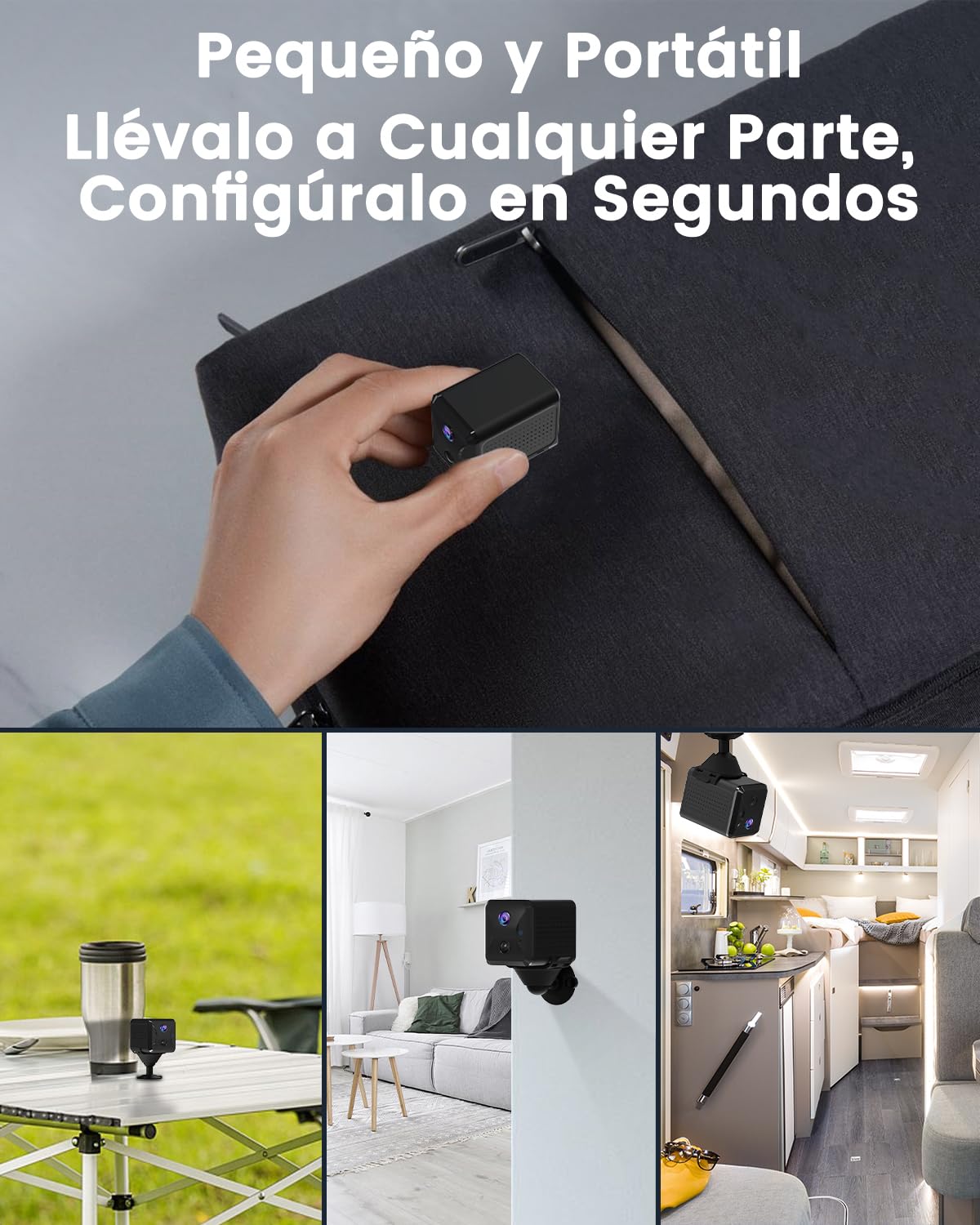 Bextgoo 2K HD Camara Vigilancia SIM, 4G LTE Camara Vigilancia sin WiFi con Tarjeta SIM, Videovigilancia sin Internet con Bateria 5200mAh, Visión 160°, Detección Movimiento Alerta, Vision Nocturna