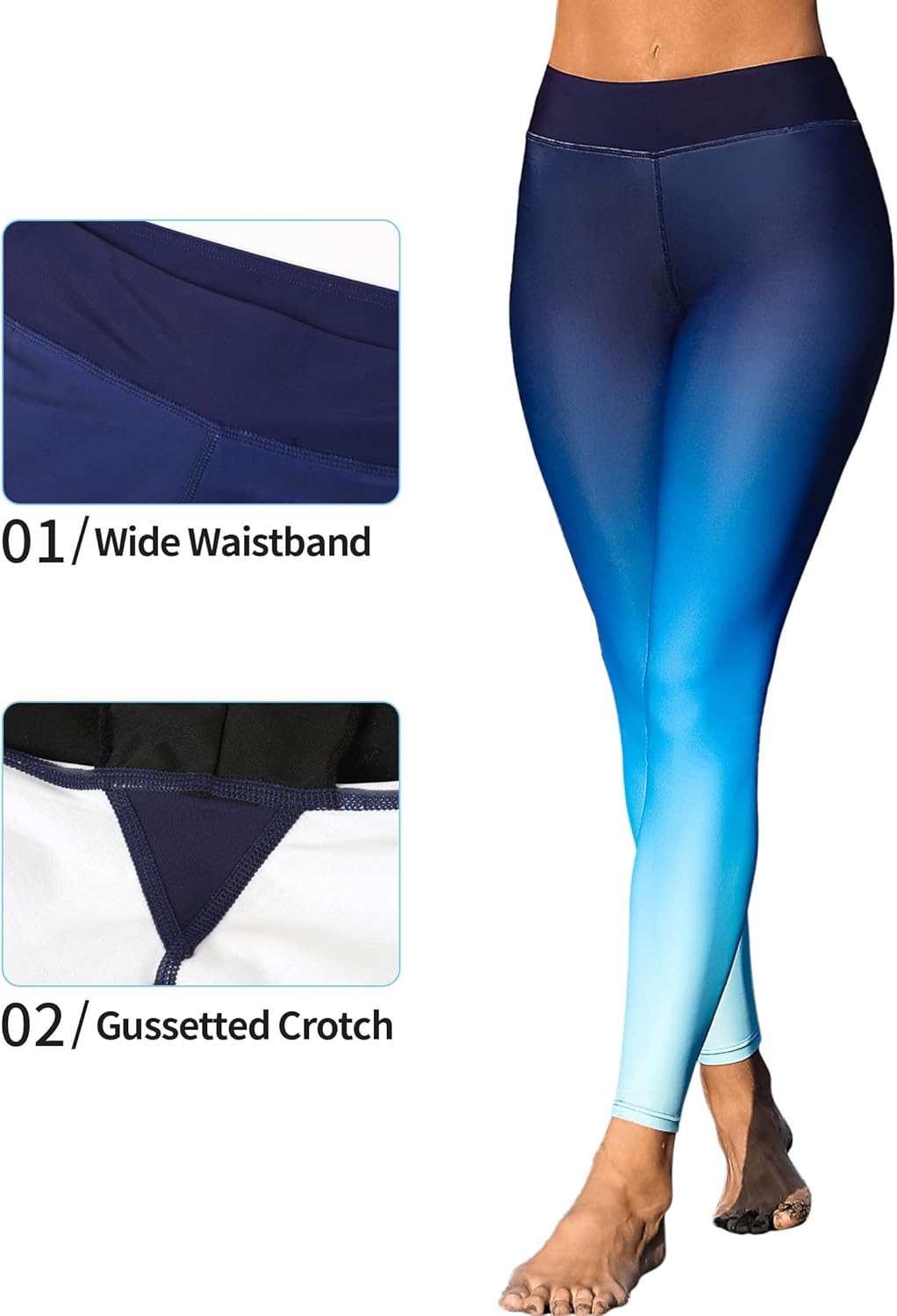 ATTRACO High Waisted Swim Pants - Women's Swim Leggings - Image 4