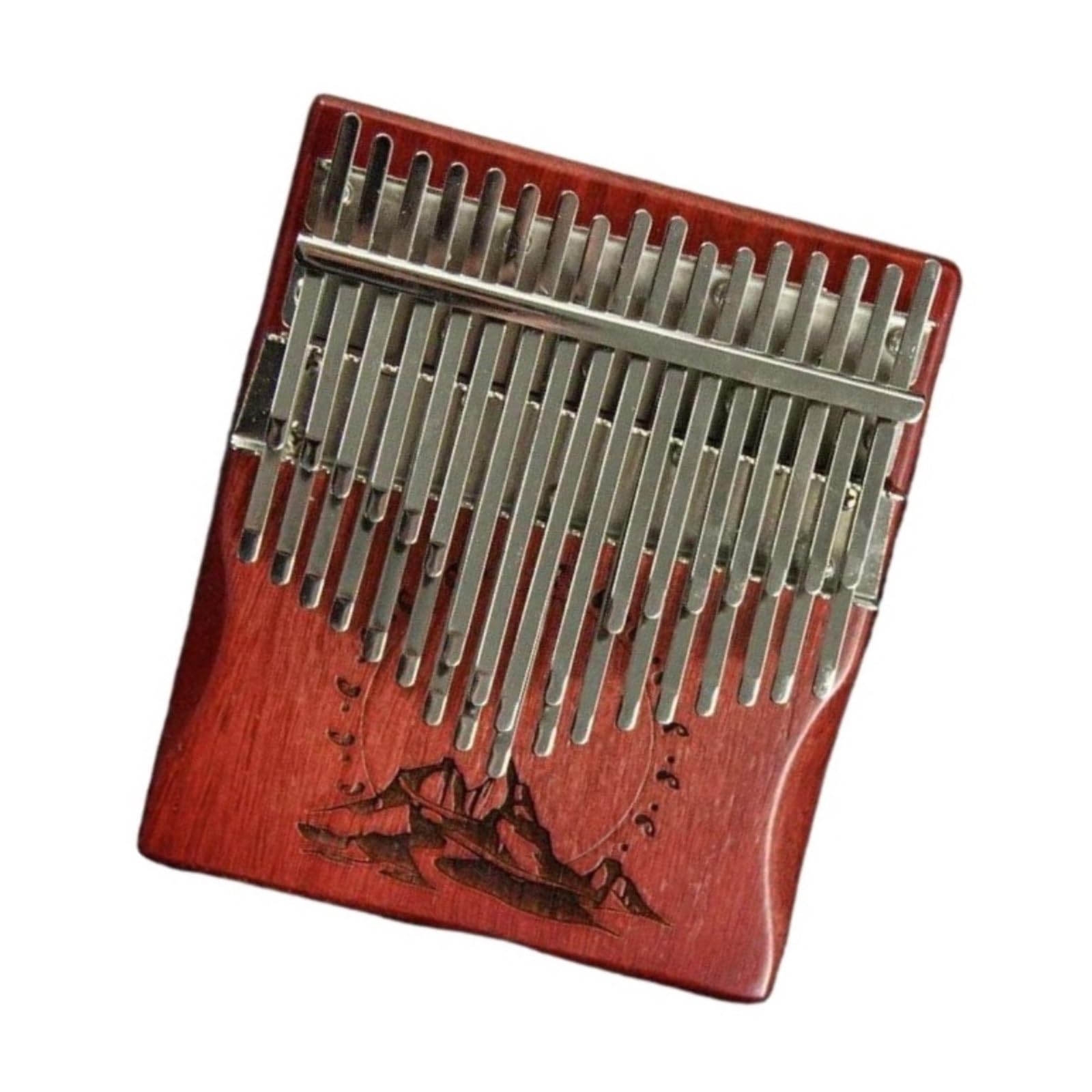 Kalimba Piano À Pouce Kalimba Rouge Classique 34 Touches Gamme Chromatique Avec Accessoires