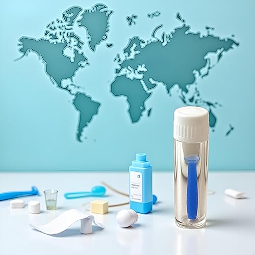 Miniatura 5 de Herramienta de inserción de lentes de contacto de silicona suave azul, removedor de émbolo fácil, lentes suaves y duras, suministros de herramientas