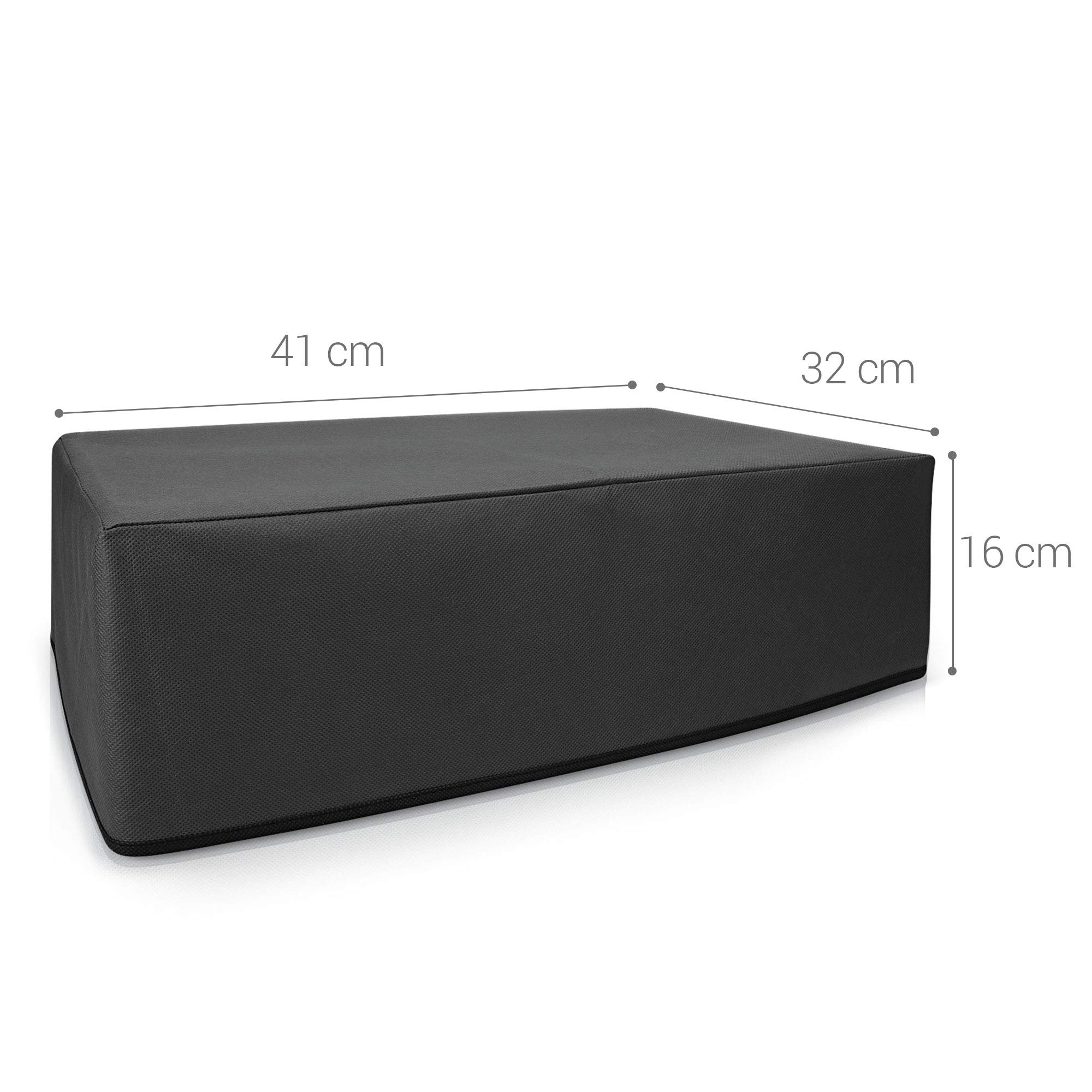kwmobile Osłona przeciwpyłowa kompatybilna z Canon Pixma TS5350 / TS5351 / TS5352 - etui na drukarkę, pokrowiec ochronny z tkaniny, ciemnoszary