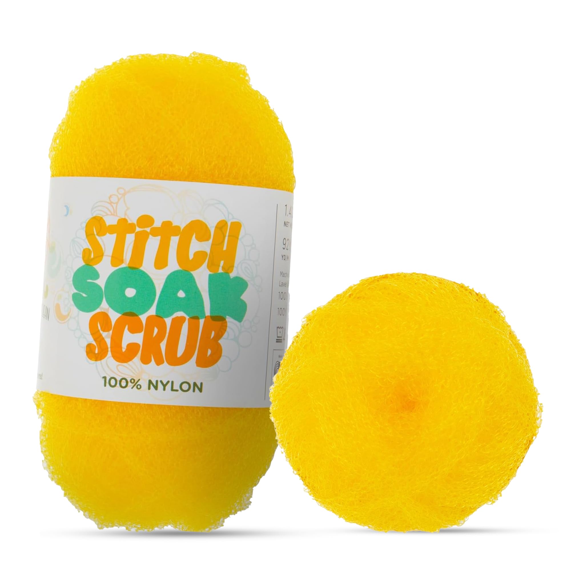 Lion Brand Medium Yarn for Crocheting & Knitting – Soft Yarn Skein – 92 Yards of 100% Nylon Yarn for Crocheting Blankets, Hats, & More – DIY Handcrafting Accessories– Cyber Yellow