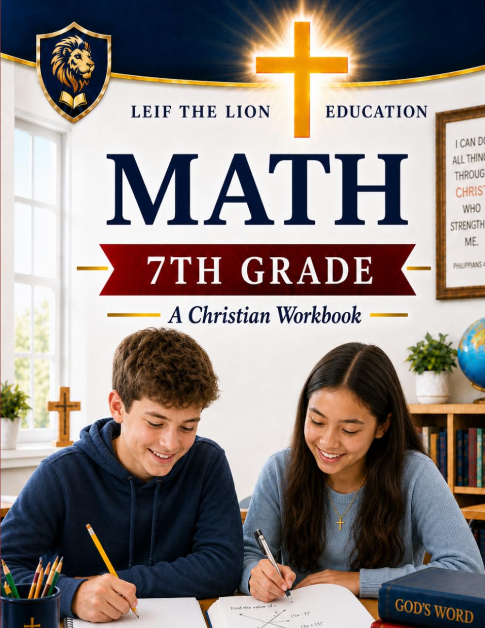 7th Grade Math Workbook: A Christian Homeschool Workbook (Homeschool Math Workbooks)