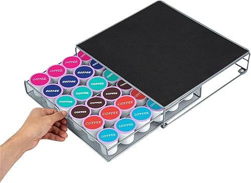 Miniatura 10 de Restpresso - Cajón para cápsulas de café de 13 x 12.2 x 3 pulgadas, 1 cajón de cápsulas de alta resistencia, capacidad para 36 K-tazas, parte