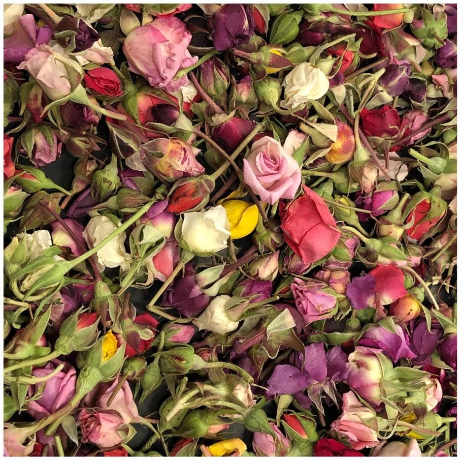 Freeze-Dried Petite Rosebuds Assorted Colors. 50 pcs. Eco-Friendly, Biodegradable. Craft Supply, Dried Flowers, Resin Jewelry Supply, Wedding Flowers, Craft Flowers. Grown in Oregon, USA