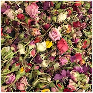 Freeze-Dried Petite Assorted Colors of Rosebuds 12 per Package. Eco-Frie...