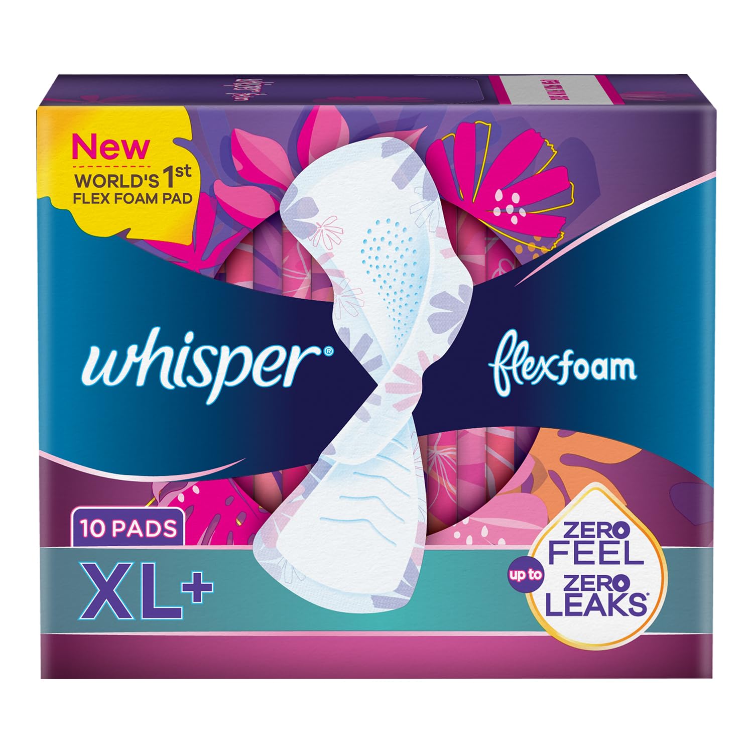 See full amazon price history chart for Whisper Flexfoam, 10 XL+ Sanitary Pads for Women, Upto Zero Feel Zero Leaks, Worlds 1st Flexfoam Pad, Upto 100% leak free, Seamlessly Conforms to your body Whisper Flexfoam, 10 XL+ Sanitary Pads for Women, Upto Zero Feel Zero Leaks, Worlds 1st Flexfoam Pad, Upto 100% leak free, Seamlessly Conforms to your body (B0D7LXX6S5) Amazon Price History, Amazon Price Tracker