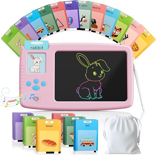 Talking Flash Cards & LCD Writing Tablet