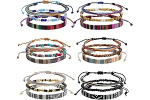 18PCS Boho Surfer Beach Bracelets for Teen Girls