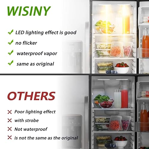 Miniatura 9 de WISINY WR55X26671 - Placa de luz LED para refrigeradores GE, repuesto para refrigeradores GE, repuesto para bombilla de congelador, PS11767930