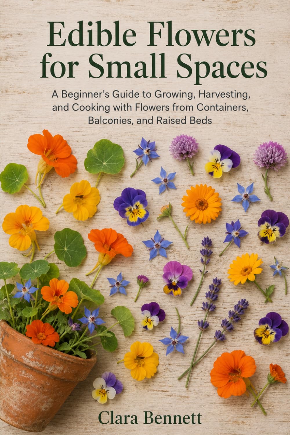 Edible Flowers for Small Spaces: A Beginner's Guide to Growing, Harvesting, and Cooking with Flowers from Containers, Balconies, and Raised Beds
