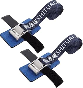 WEDAMER Kayak Tie Down Straps 4Pcs Heavy Duty Lashing Straps Adjustable Cam Buckle Cinch Strap